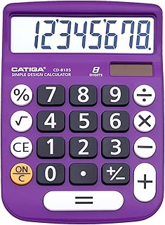 Calculatrice de bureau à 8 chiffres avec grand écran lcd et bouton sensible, alimentée par énergie solaire et par batterie, fonction standard pour le bureau, la maison et l'école cd-8185 (violet clair). DIAYTAR COTE D'IVOIRE est la boutique en ligne la plus complète de Côte d'Ivoire, offrant une sélection immense de produits. Avec plus de 300 000 références, vous trouverez facilement ce qui vous convient. DIAYTAR est synonyme de choix et de qualité.