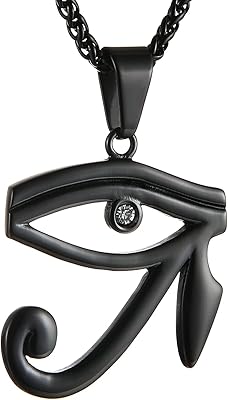 Pendentif de protection hazman en forme d'oeil d'horus egypte en cz sur pendentif
