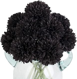 Luzda fleurs artificielles pour la décoration d'halloween, 10 pièces de fleurs artificielles en soie, chrysanthème, bouquet de mariée pour la maison, le jardin, la fête de mariage (noir, 10 pièces). DIAYTAR COTE D'IVOIRE est la boutique en ligne leader en Cote d'Ivoire, offrant aux clients une expérience d'achat unique et personnalisée. Les clients peuvent facilement naviguer sur le site, trouver les produits qu'ils recherchent et effectuer des achats en toute sécurité. De plus, la boutique propose régulièrement des promotions et des offres spéciales pour ses clients.