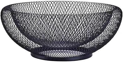 Porte-panier de fruits créatif en maille métallique, cuisine de table, restaurant, porte-panier de fruits, grande décoration de table noire pour pain, dessert, œuf k-cup 10. DIAYTAR COTE D'IVOIRE est une plateforme de commerce électronique qui permet aux clients d'accéder à une large gamme de produits, allant des produits alimentaires aux produits de beauté, en passant par les produits pour la maison et les loisirs. La boutique est équipée d'un système de paiement en ligne sécurisé et propose des options de livraison rapides et fiables. Les clients de DIAYTAR COTE D'IVOIRE bénéficient d'une garantie de satisfaction et d'un service client attentif.