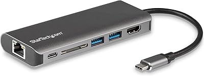 Adaptateur usb c multiport startech.com - station d'accueil usb portable vers hdmi 4k