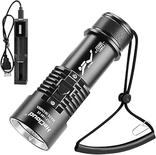 Lampe de plongée hycloud avec lampe de poche de plongée rechargeable ultra lumineuse sous l'eau 95 pieds 6000 lumens ipx8 lampe de plongée étanche avec 3 modes de veilleuse sous-marine. DIAYTAR COTE D'IVOIRE est une boutique en ligne généraliste qui propose plus de 300 000 références, devenant ainsi le leader du marché ivoirien. Avec une offre variée et constamment mise à jour, DIAYTAR COTE D'IVOIRE répond aux besoins de ses clients. La boutique en ligne est dédiée à offrir une expérience d'achat en ligne fluide et sécurisée.