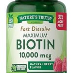 Complément alimentaire à base de biotine dissolution instantanée 10 000 mcg 120 comprimés