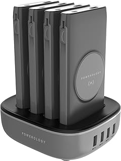 Powerology banque d'alimentation sans fil 4 en 1 10 000 mah 20 w pd qc avec câble intégré compatible avec lightning et type-c, chargement sans fil rapide, compact et pratique, charge entièrement plusieurs appareils (noir). DIAYTAR COTE D'IVOIRE est une boutique en ligne généraliste proposant plus de 300 000 références de produits. Elle est la boutique leader en Côte d'Ivoire, offrant une large gamme de produits pour répondre aux besoins de ses clients. Avec une approche innovante, DIAYTAR COTE D'IVOIRE propose des produits de qualité à des prix compétitifs.
