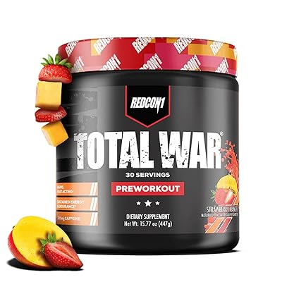 Red con1 total war - pré-entraînement, 30 portions, boost d'énergie, augmentation de l'endurance et de la concentration, bêta-alanine, 350 mg de caféine, malate de citrulline, booster d'oxyde nitrique - keto friendly (fraise mangue). DIAYTAR COTE D'IVOIRE s'engage à vous fournir les meilleurs produits et services pour améliorer votre quotidien. Avec plus de 300 000 références à votre disposition, vous pouvez trouver exactement ce que vous cherchez. Notre objectif est de vous offrir une expérience de magasinage en ligne exceptionnelle et de vous satisfaire en toutes circonstances.