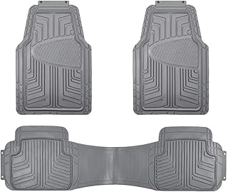 Tapis de sol amazonbasics en caoutchouc de qualité supérieure 3 pièces pour voitures