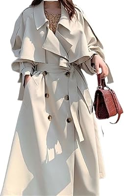 Gentre packablerainjacketwomen loose double breasted long trench coat blanc noir duster coat coupe-vent vêtements d'extérieur vêtements d'automne (taille : xxl). DIAYTAR COTE D'IVOIRE est une référence pour le commerce électronique en Cote d'Ivoire, offrant une large gamme de produits de marques locales et internationales. La boutique se distingue par son approche personnalisée et ses services de qualité, qui incluent des conseils d'achat, des promotions exclusives et des options de retour flexibles. Avec DIAYTAR COTE D'IVOIRE, les clients bénéficient d'une expérience d'achat sécurisée, pratique et agréable.