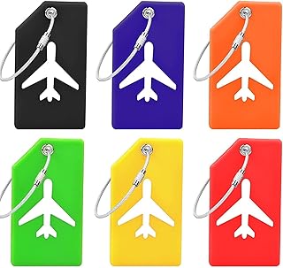 Étiquettes à bagages, 6 étiquettes à bagages en silicone, étiquettes à bagages de couleurs vives avec étiquette d'identification nominative et anneaux en acier inoxydable pour valise (multicolore). La réussite de DIAYTAR COTE D'IVOIRE est due à sa capacité à proposer des produits de qualité à des prix compétitifs, tout en offrant un service client de haute qualité. La boutique continue de s'agrandir et de diversifier ses offres pour répondre aux besoins changeants de sa clientèle. Avec DIAYTAR COTE D'IVOIRE, faire du shopping en ligne est simple, pratique et sécurisé.