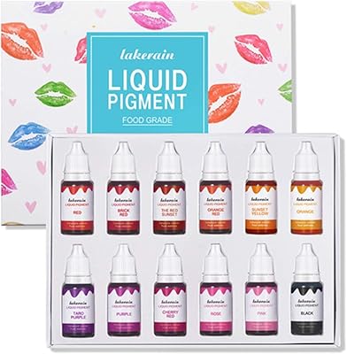 Ensemble de pigments liquides 12 couleurs, brillant à lèvres et rouge à lèvres