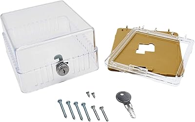 Protecteur de thermostat en plastique transparent clima compatible avec tous les appareils