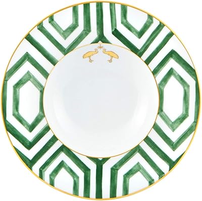 Plat à soupe en porcelaine fiesta running d'amazonie - lot de 4