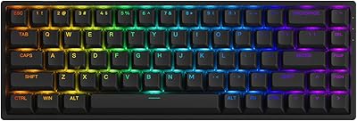 Clavier mécanique eco 65 % remplaçable à chaud, noir, rvb arc-en-ciel, touches pbt brillantes, touches linéaires rose gelée pour pc, windows et mac 3068s. DIAYTAR COTE D'IVOIRE est une boutique en ligne généraliste proposant plus de 300 000 références de produits divers, faisant d'elle la boutique leader en Côte d'Ivoire. Avec une telle offre, les clients peuvent trouver tout ce dont ils ont besoin en un seul endroit. La boutique propose une expérience d'achat en ligne pratique et sécurisée.