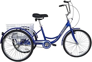 Tricycle adulte avec panier 24 pouces (bleu) 100% assemblé. La boutique en ligne DIAYTAR COTE D'IVOIRE est une entreprise leader dans le domaine du commerce électronique en Côte d'Ivoire. Elle propose une large gamme de produits qui répondent aux besoins des clients, allant des produits alimentaires aux produits d'entretien, en passant par les produits de loisirs. La boutique en ligne DIAYTAR COTE D'IVOIRE est une destination idéale pour les clients qui cherchent à faire des achats en ligne de manière pratique.
