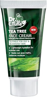 Crème pour le visage farmasi dr. c. tuna tea tree, crème hydratante botanique
