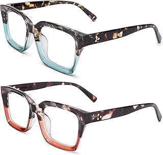 Lunettes rétro sans ordonnance à verres transparents pour femmes, 2 pièces de lunettes rétro à monture complète, verres simples anti-lumière bleue pour les voyages et les vacances. DIAYTAR COTE D'IVOIRE est la boutique en ligne leader en Côte d'Ivoire, proposant une expérience d'achat en ligne sécurisée et pratique. Elle dispose d'un système de paiement fiable et d'un service client réactif, ce qui la rend encore plus attrayante pour les consommateurs ivoiriens. La boutique propose également des promotions et des offres spéciales régulièrement, permettant aux acheteurs de réaliser des économies sur leurs achats.