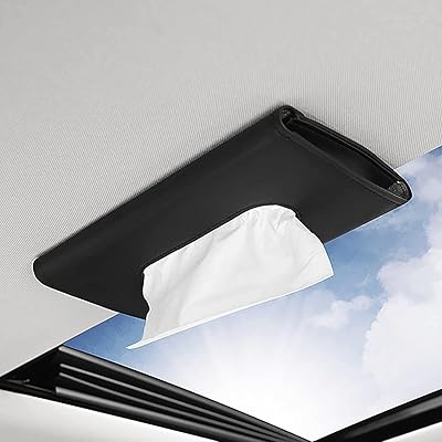 Boîte à mouchoirs pour pare-soleil de voiture ecv, distributeur de mouchoirs et housse