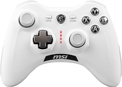 Contrôleur de jeu sans fil rechargeable msi à double vibration pour pc