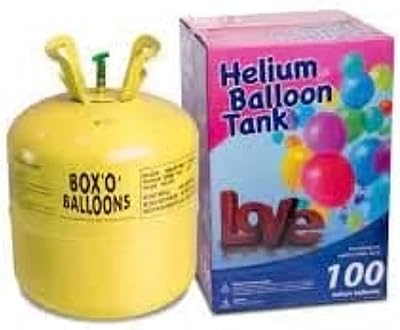 Kit réservoir d'hélium jetable pour fête - 100 ballons