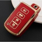 Couvercle de clé de voiture pour toyota camry corolla rav4 highlander avalon 2015-2017