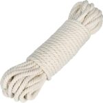 Corde en coton blanc primify de 8 mm faite à la main à