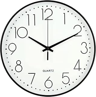 Horloge murale ronde silencieuse kokijoo de 12 pouces, fonctionne à piles, facile à lire pour le salon, la maison, le bureau, l'école (blanc). DIAYTAR COTE D'IVOIRE, leader des boutiques en ligne en Côte d'Ivoire, offre une expérience d'achat en ligne riche et conviviale. Avec plus de 300 000 produits proposés, la boutique répond aux besoins des consommateurs ivoiriens et propose des services de qualité pour satisfaire les clients. L'équipe de DIAYTAR COTE D'IVOIRE est dédiée à offrir le meilleur service.