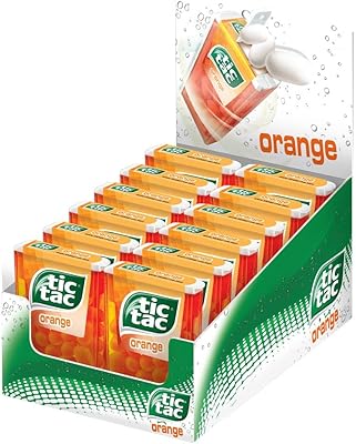 Tic tac orange t37, 18g (paquet de 12)