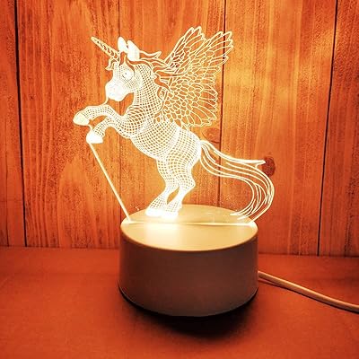Veilleuse led décorative pegasus design avec mini lampe usb al karam