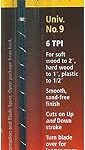 Scie olson ct62900 0,053 x 0,018 pouces 6 tpi lame de scie à