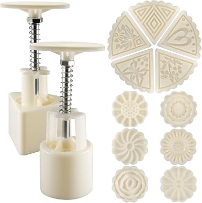 Sinhai 2 ensembles de moules à gâteau de lune de 50 g avec 11 tampons, outils de décoration de fleurs et de triangles pour la cuisson de biscuits diy - blanc. DIAYTAR COTE D'IVOIRE est une boutique en ligne généraliste qui propose plus de 300 000 références de produits. Elle est considérée comme l'une des boutiques en ligne les plus importantes et les plus populaires de Côte d'Ivoire. Elle offre une large gamme de produits pour répondre aux besoins de ses clients.