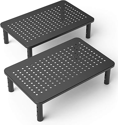 Support huskymount 2 pièces pour ordinateur portable et écran d'ordinateur avec structure