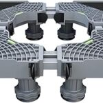Support de base pour machine à laver mobile multifonctionnelle double tube avec 4