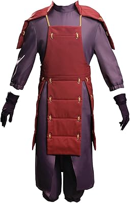 Costume de cosplay anime uchiha madara, costume d'halloween (l, rouge)