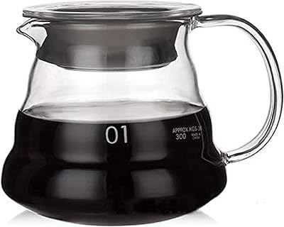 Feidin 360 ml #1 v60 \"clair\" verre à café résistant à la chaleur