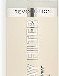 Spray fixateur de filtre makeup revolution all day par rl, 95 ml, transparent