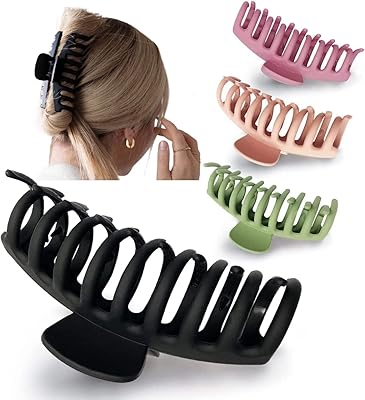 Grandes pinces à cheveux pour femmes et filles, grandes pinces à cheveux pour cheveux épais et bouclés des années 90, tenue forte 4,33 pouces, pinces à cheveux mates antidérapantes (4 pièces). DIAYTAR COTE D'IVOIRE est la boutique en ligne idéale pour ceux qui cherchent à acheter des produits de qualité à des prix raisonnables. Avec une équipe de service client dédiée, la boutique en ligne assure une expérience d'achat en ligne fluide et sécurisée. Les clients peuvent également profiter d'un système de paiement sécurisé et d'une politique de retour flexible.
