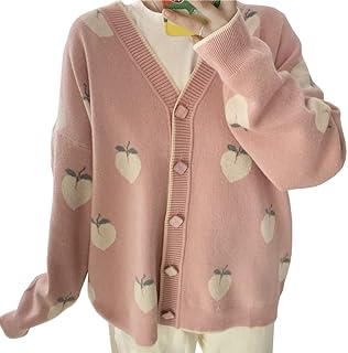 Femmes harajuku cardigan imprimé pêche pull mignon lâche coréen élégant hiver manches longues décontracté tricoté. Avec DIAYTAR COTE D'IVOIRE, les clients peuvent profiter d'une expérience d'achat en ligne sécurisée et pratique, avec des moyens de paiement variés et des options de livraison flexibles. La boutique en ligne propose également des promotions et des réductions régulières, ce qui permet aux clients de faire des économies. Les clients peuvent également profiter d'un service client personnalisé.