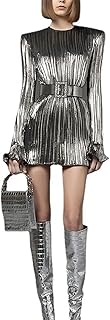 Robe de soirée zippo pour femme, robe de soirée en soie brillante à manches longues et coupe ajustée (couleur : gris, taille : s). DIAYTAR COTE D'IVOIRE est une boutique en ligne généraliste proposant plus de 300000 références de produits. Elle est leader en Côte d'Ivoire et offre une grande variété de produits pour répondre à tous les besoins de ses clients. Les produits sont de haute qualité et à des prix compétitifs.