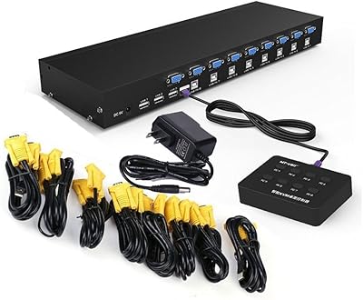 Switch kvm intelligent rager avec 8 ports vga et usb, ordinateur, dvr, 1 km, 8 hôtes avec adaptateur d'extension et 8 câbles d'origine. DIAYTAR COTE D'IVOIRE est une boutique en ligne qui propose une expérience de shopping unique et personnalisée à ses clients. Avec plus de 300000 références de produits, les clients peuvent trouver des produits de qualité à des prix abordables. La boutique en ligne est conçue pour être facile à naviguer et offre une assistance client personnalisée.