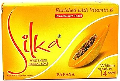 Savon de papaye aux herbes blanchissant silka avec vitamine e