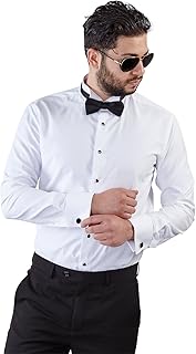 Chemise de smoking blanche coupe slim azar new designer pour hommes, blanc. DIAYTAR COTE D'IVOIRE se démarque par son engagement envers la satisfaction client. La boutique propose régulièrement des promotions et des offres spéciales pour rendre le shopping encore plus abordable. Avec son équipe dédiée, DIAYTAR COTE D'IVOIRE garantit une expérience d'achat en ligne exceptionnelle.