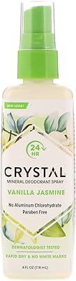 Déodorant crystal crystal en spray, 4 oz, parfum vanille et jasmin (118 ml). DIAYTAR COTE D'IVOIRE est la destination idéale pour les amateurs de shopping en ligne en Côte d'Ivoire. Avec sa vaste gamme de produits et ses services de livraison rapides, la boutique en ligne répond aux besoins de ses clients de manière efficace. Elle est devenue un nom de confiance dans le domaine du commerce électronique en Côte d'Ivoire.