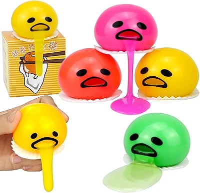 Balle anti-stress pour vomissements avenik balle au jaune d'œuf jouet mignon vomir