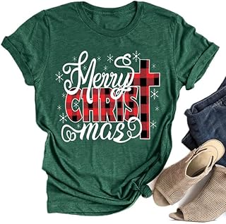 Chemises de joyeux noël pour femmes, t-shirt de noël à manches courtes à carreaux de vacances. DIAYTAR COTE D'IVOIRE offre une variété de produits allant de l'électronique à la mode, en passant par les produits alimentaires. Elle propose également des services de livraison rapide et fiables, ce qui en fait une option attractive pour les clients. Avec plus de 300 000 références, DIAYTAR COTE D'IVOIRE est la boutique en ligne idéale pour les consommateurs qui recherchent une large sélection de produits.