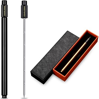 Outil vide-cigarette portable en acier inoxydable cigarlong avec boîte-cadeau pour les amateurs de cigares (couleur : noir). DIAYTAR COTE D'IVOIRE est la boutique en ligne la plus complète de Côte d'Ivoire, offrant une sélection immense de produits. Avec plus de 300 000 références, vous trouverez facilement ce qui vous convient. DIAYTAR est synonyme de choix et de qualité.