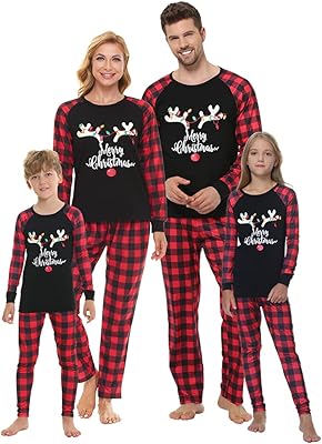 Myfav famille pyjamas de noël assortis ensemble de pyjamas à manches longues vêtements de nuit pour femmes hommes filles garçons enfants. DIAYTAR COTE D'IVOIRE est une boutique en ligne généraliste qui propose des produits pour tous les âges et tous les goûts. Elle est réputée pour sa qualité de service et sa capacité à proposer des produits à la mode et tendance. Elle est leader en Côte d'Ivoire en raison de sa grande sélection de produits et de son service de livraison fiable.