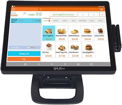 Appareil pliable en alliage d'aluminium pos lktech | écran tactile capacitif de 156
