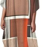 Robe caftan en soie pour femme, robe longue d'été à manches chauve-souris