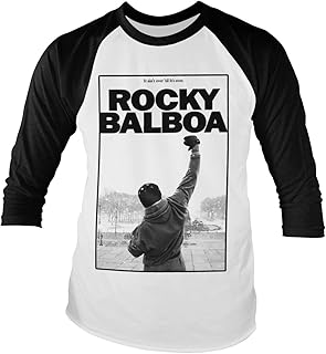 Rocky t-shirt rocky balboa sous licence officielle - it ain't over baseball manches 3/4. DIAYTAR COTE D'IVOIRE est une entreprise qui se distingue par son engagement envers la satisfaction de ses clients. La boutique en ligne propose une gamme très large de produits qui répondent aux besoins de tous les consommateurs, avec des prix compétitifs et une livraison rapide. Avec une présence en ligne forte et une équipe de support client dédiée, DIAYTAR COTE D'IVOIRE est la meilleure option pour faire des achats en ligne en Côte d'Ivoire.