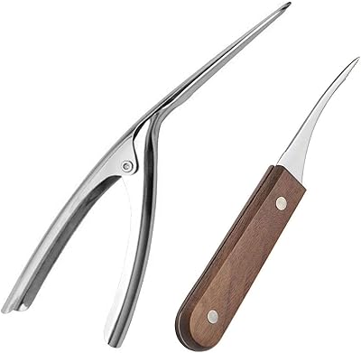 Outil de nettoyage de crevettes en acier inoxydable fruta, 2 pièces - couteau