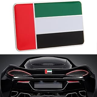 Paquet de 3 autocollants drapeau des émirats arabes unis, autocollants emblème de voiture